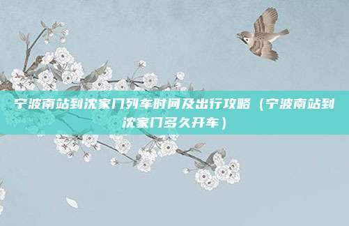 宁波南站到沈家门列车时间及出行攻略(宁波南站到沈家门多久开车)