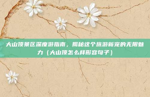 大山顶景区深度游指南,揭秘这个旅游新宠的无限魅力(大山顶怎么样形容句子)