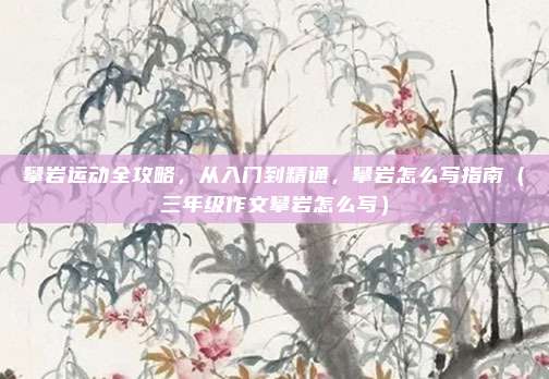 攀岩运动全攻略,从入门到精通,攀岩怎么写指南(三年级作文攀岩怎么写)