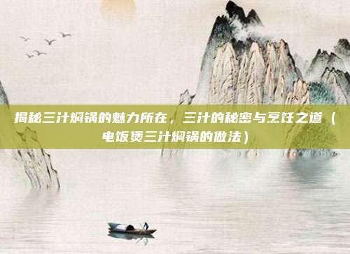 揭秘三汁焖锅的魅力所在，三汁的秘密与烹饪之道（电饭煲三汁焖锅的做法）