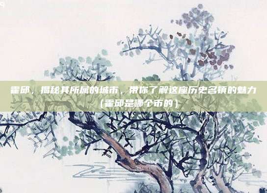 霍邱,揭秘其所属的城市,带你了解这座历史名镇的魅力(霍邱是哪个市的)