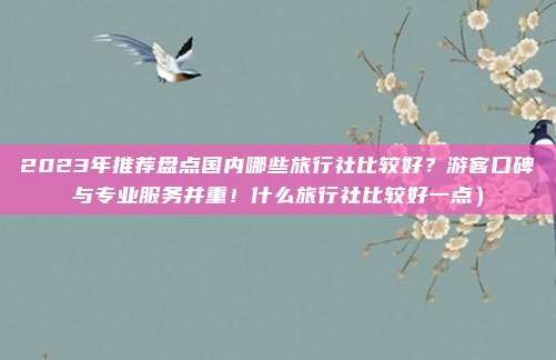 2023年推荐盘点国内哪些旅行社比较好?游客口碑与专业服务并重!什么旅行社比较好一点)