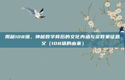 揭秘108塔,神秘数字背后的文化内涵与宗教象征意义(108塔的由来)