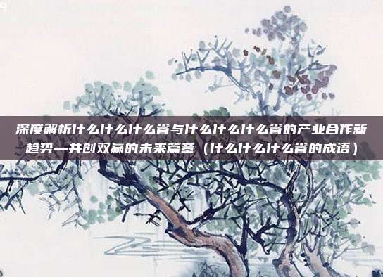 深度解析什么什么什么省与什么什么什么省的产业合作新趋势—共创双赢的未来篇章(什么什么什么省的成语)