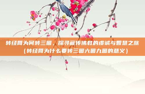 转经筒为何转三圈,探寻藏传佛教的虔诚与智慧之旅(转经筒为什么要转三圈六圈九圈的意义)