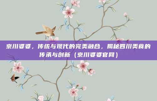 京川婆婆,传统与现代的完美融合,揭秘四川美食的传承与创新(京川婆婆官网)