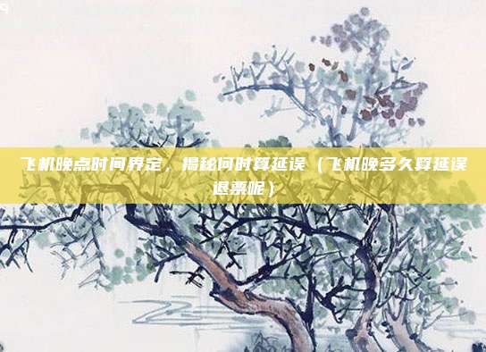 飞机晚点时间界定,揭秘何时算延误(飞机晚多久算延误退票呢)