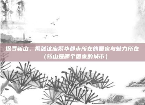 探寻新山,揭秘这座繁华都市所在的国家与魅力所在(新山是哪个国家的城市)