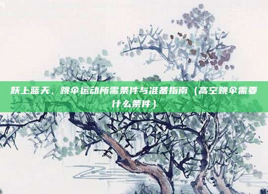 跃上蓝天,跳伞运动所需条件与准备指南(高空跳伞需要什么条件)