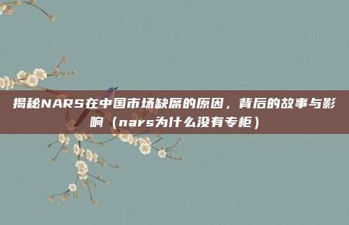 揭秘NARS在中国市场缺席的原因,背后的故事与影响(nars为什么没有专柜)