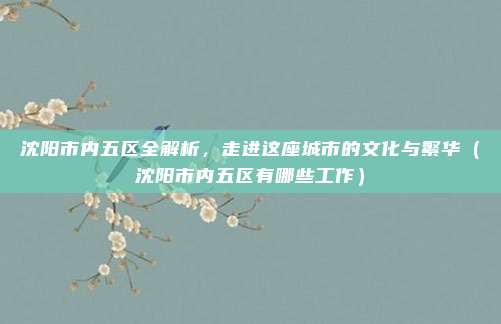沈阳市内五区全解析,走进这座城市的文化与繁华(沈阳市内五区有哪些工作)