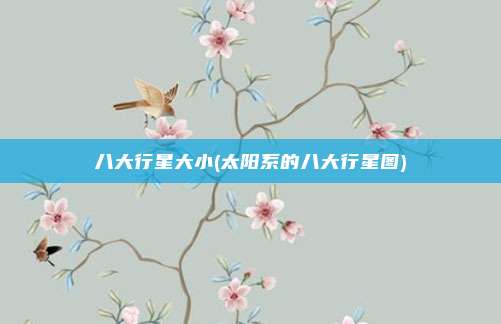 八大行星大小(太阳系的八大行星图)