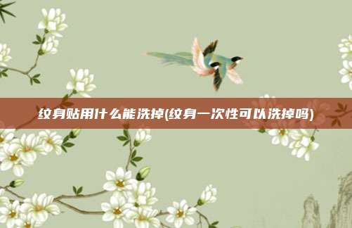 纹身贴用什么能洗掉(纹身一次性可以洗掉吗)