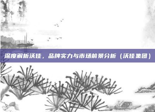 深度解析沃佳,品牌实力与市场前景分析(沃佳集团)