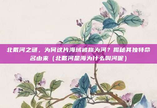北戴河之谜,为何这片海域被称为河?揭秘其独特命名由来(北戴河是海为什么叫河呢)