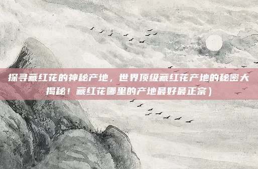 探寻藏红花的神秘产地,世界顶级藏红花产地的秘密大揭秘!藏红花哪里的产地最好最正宗)