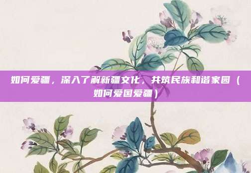 如何爱疆,深入了解新疆文化,共筑民族和谐家园(如何爱国爱疆)