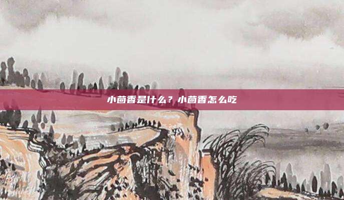 小茴香是什么?小茴香怎么吃