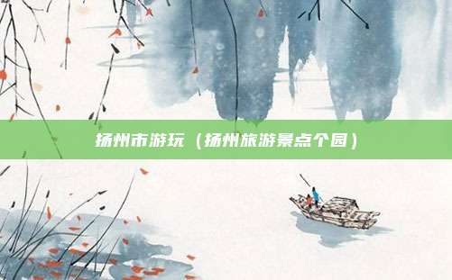 扬州市游玩（扬州旅游景点个园）