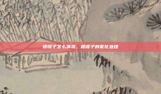 银镯子怎么清洗，银镯子的氧化处理