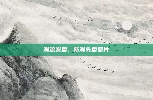 潮流发型,新潮头型图片