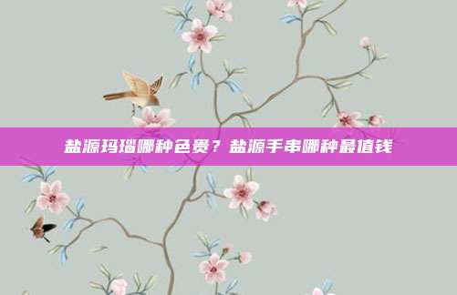 盐源玛瑙哪种色贵?盐源手串哪种最值钱