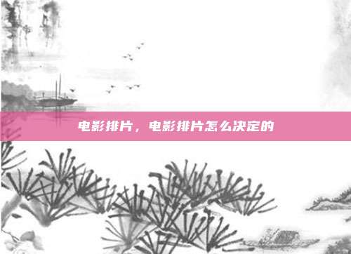 电影排片，电影排片怎么决定的