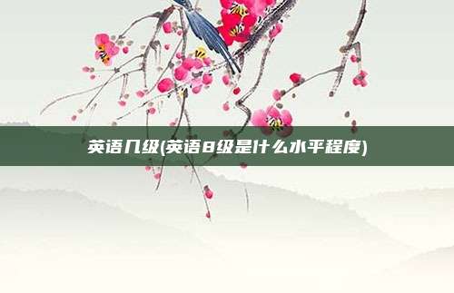 英语几级(英语8级是什么水平程度)