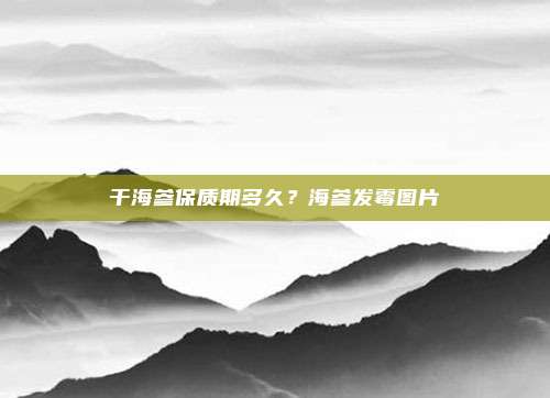 干海参保质期多久?海参发霉图片