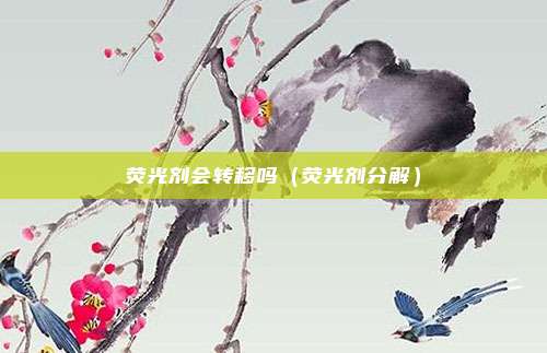荧光剂会转移吗（荧光剂分解）