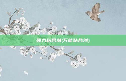 强力粘合剂(万能粘合剂)