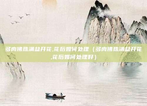 多肉佛珠满盆开花,花后如何处理（多肉佛珠满盆开花,花后如何处理好）