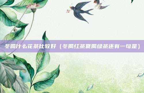 冬喝什么花茶比较好（冬喝红茶夏喝绿茶还有一句是）