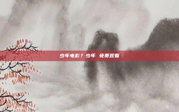 少年电影？少年 免费观看