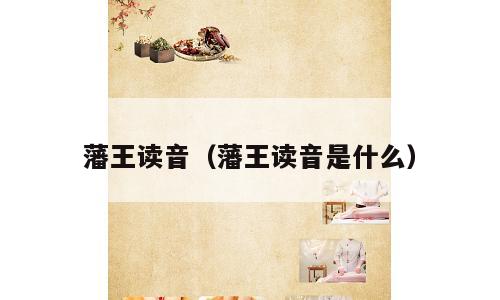 藩王读音（藩王读音是什么）