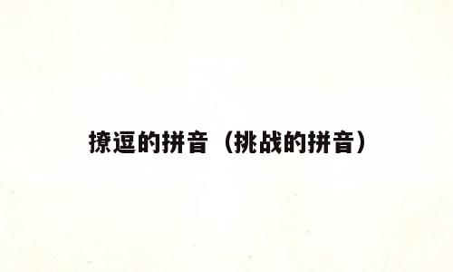 撩逗的拼音（挑战的拼音）