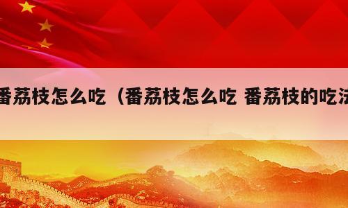 番荔枝怎么吃（番荔枝怎么吃 番荔枝的吃法）