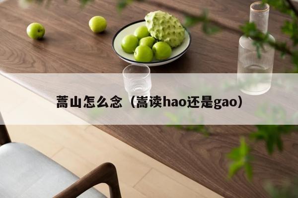 蒿山怎么念（嵩读hao还是gao）