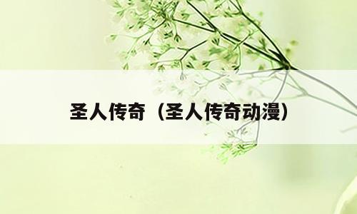 圣人传奇（圣人传奇动漫）