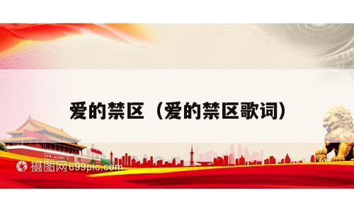 爱的禁区（爱的禁区歌词）