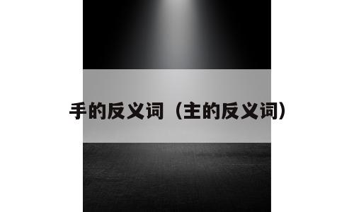 手的反义词（主的反义词）