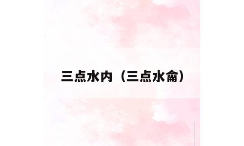 三点水内（三点水龠）
