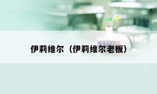 伊莉维尔（伊莉维尔老板）