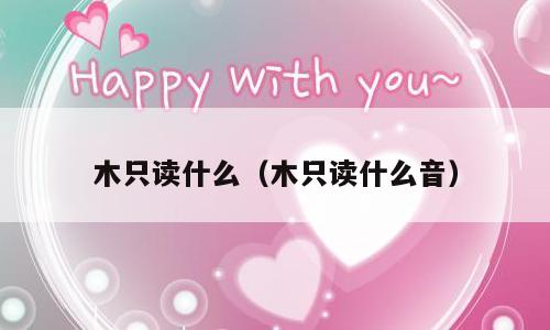 木只读什么（木只读什么音）