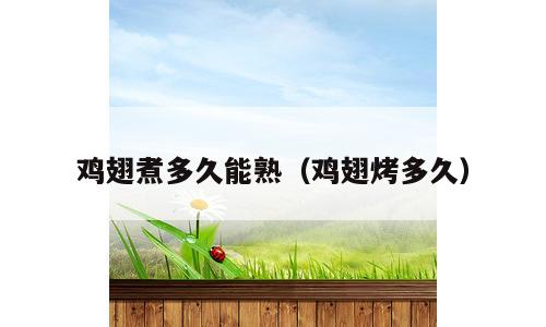 鸡翅煮多久能熟（鸡翅烤多久）