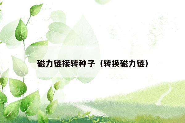 磁力链接转种子（转换磁力链）