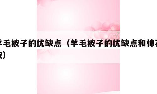 羊毛被子的优缺点（羊毛被子的优缺点和棉花被）