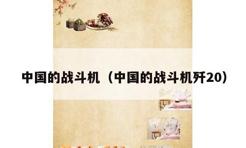 中国的战斗机（中国的战斗机歼20）