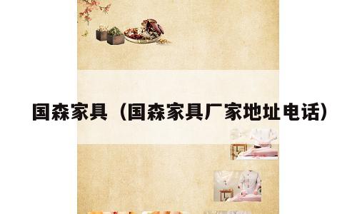 国森家具（国森家具厂家地址电话）