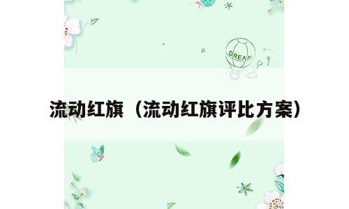 流动红旗（流动红旗评比方案）